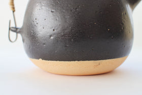 CANASA 土瓶 黒 蓋つまみなし