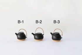 CANASA 土瓶 黒 蓋つまみなし