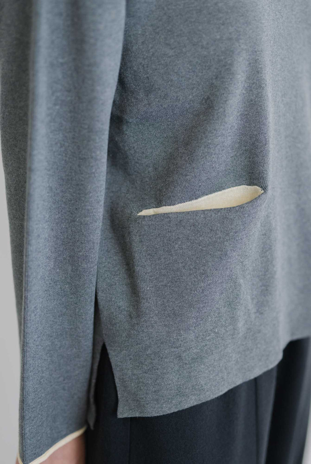 pot and tea 度詰ニットプルオーバー