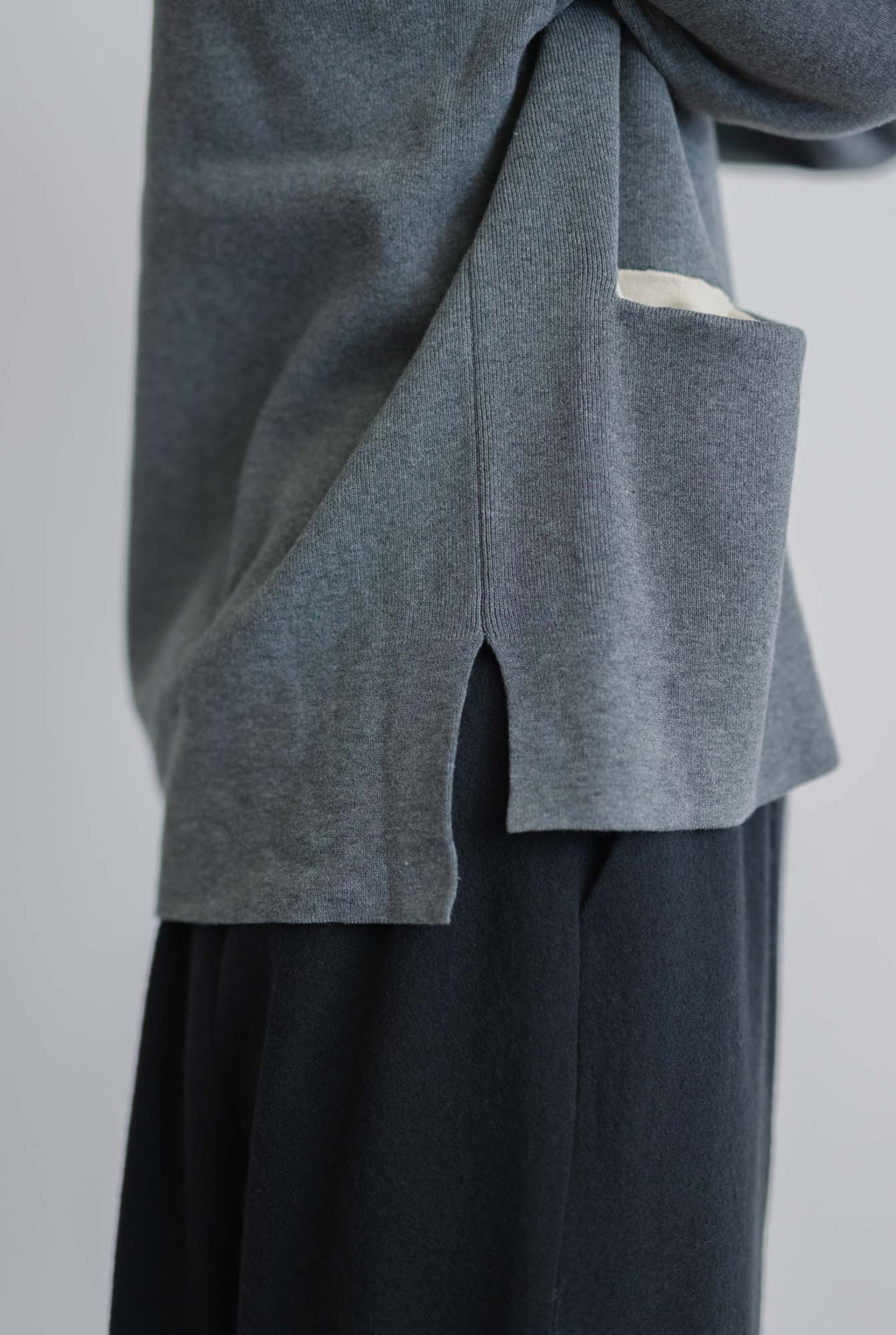 pot and tea 度詰ニットプルオーバー