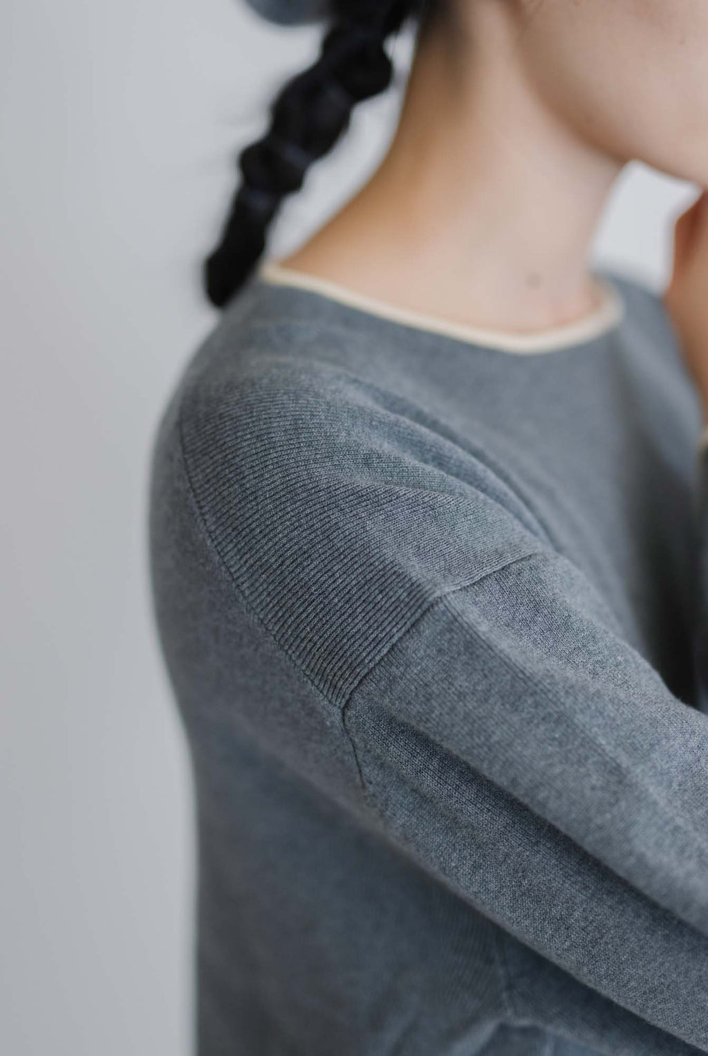 pot and tea 度詰ニットプルオーバー