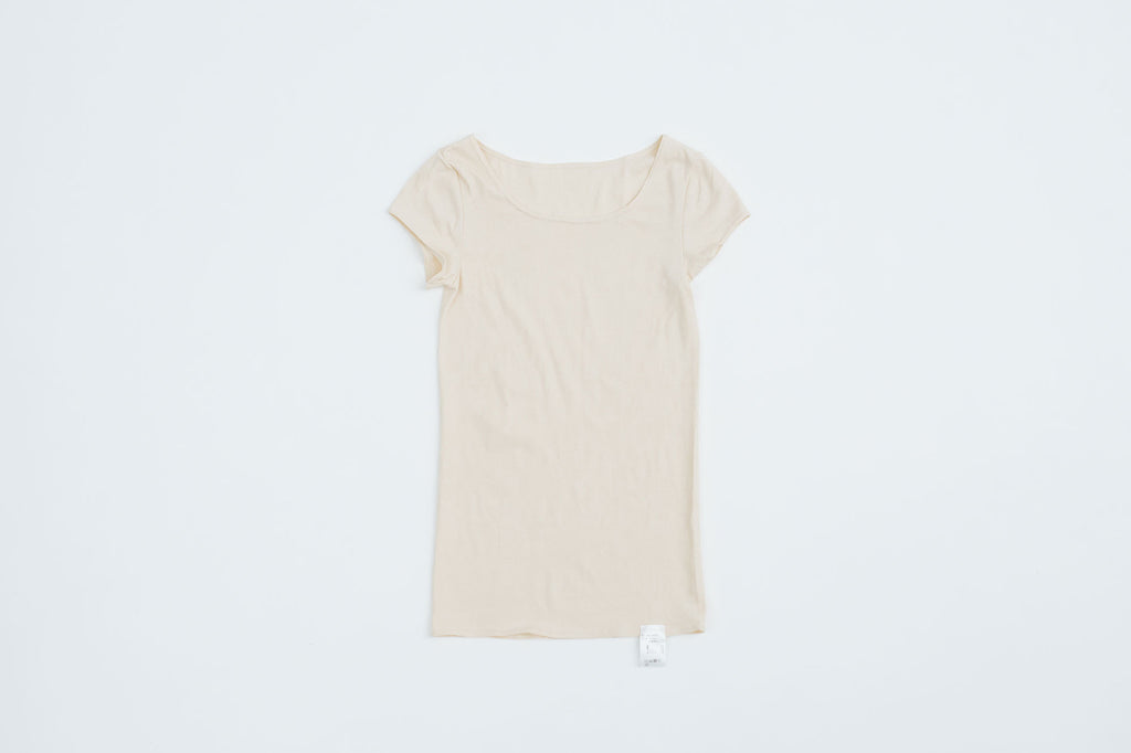 me. コットンシルク フレンチスリーブ