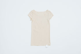 me. コットンシルク フレンチスリーブ