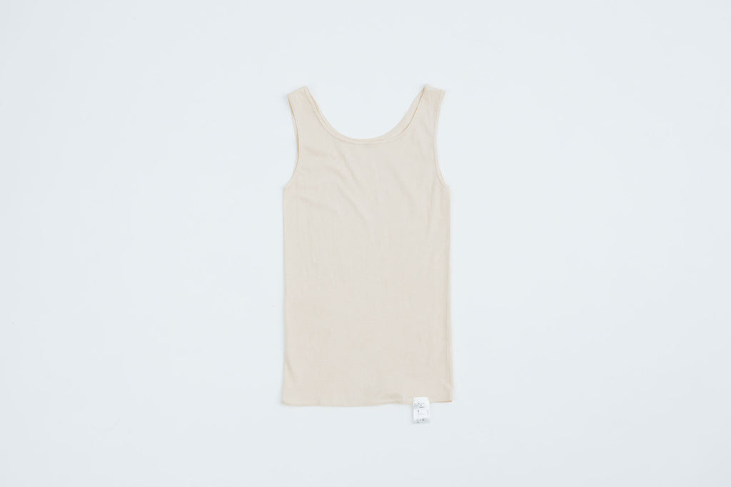 me. コットンシルク タンクトップ
