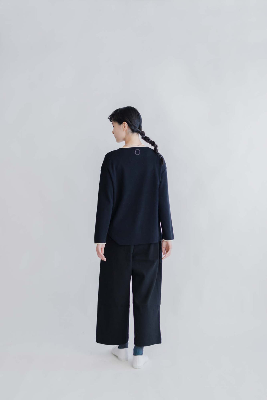 pot and tea 度詰ニットプルオーバー