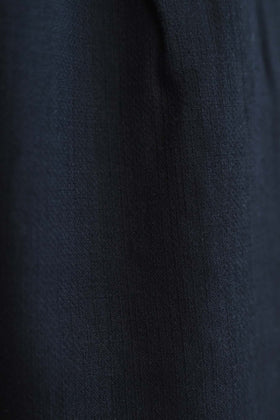 pot and tea 綿麻 ワイドパンツ 黒