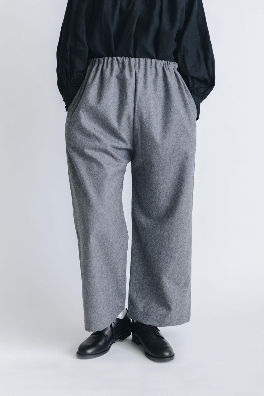 pot and tea ウールワイドパンツ