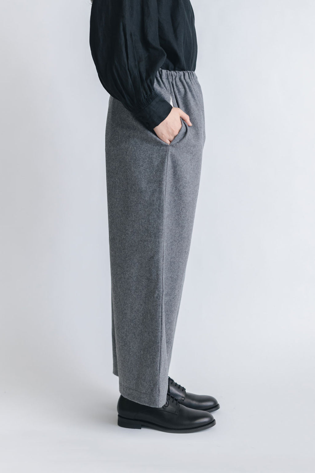 pot and tea ウールワイドパンツ