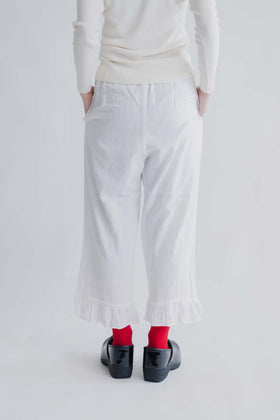 pot and tea ダブルガーゼのペチパンツ(フリル付き)