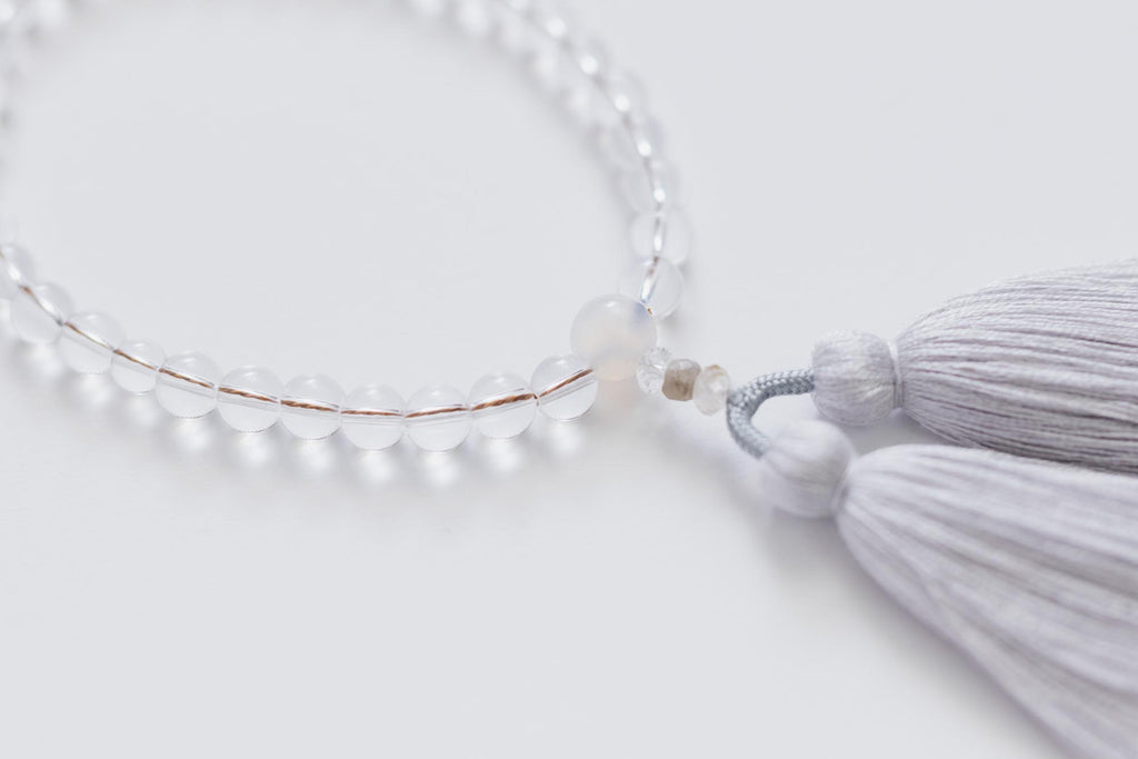 shuó Juzu(Crystal) クリア×シルバー