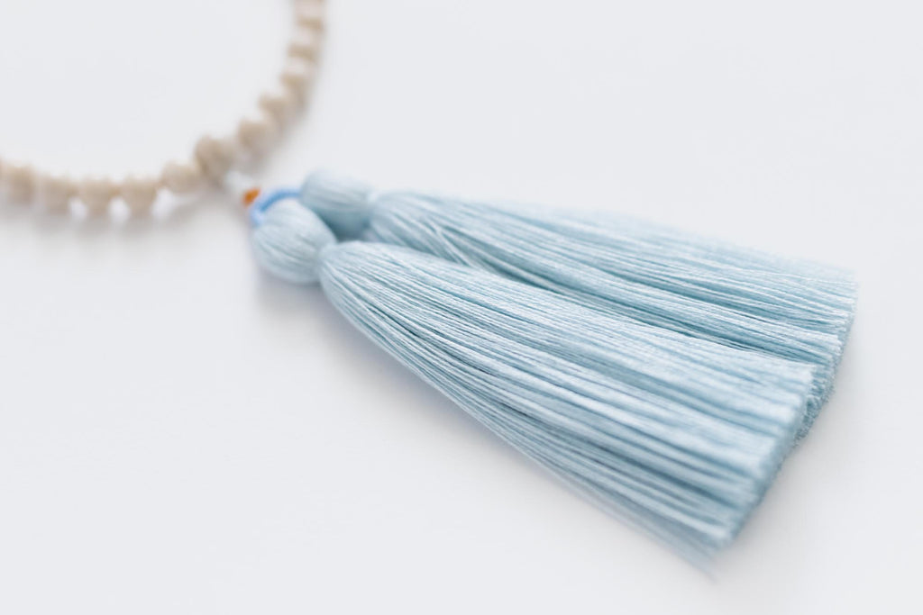 shuó Juzu(Riverstone) クリーム×水色