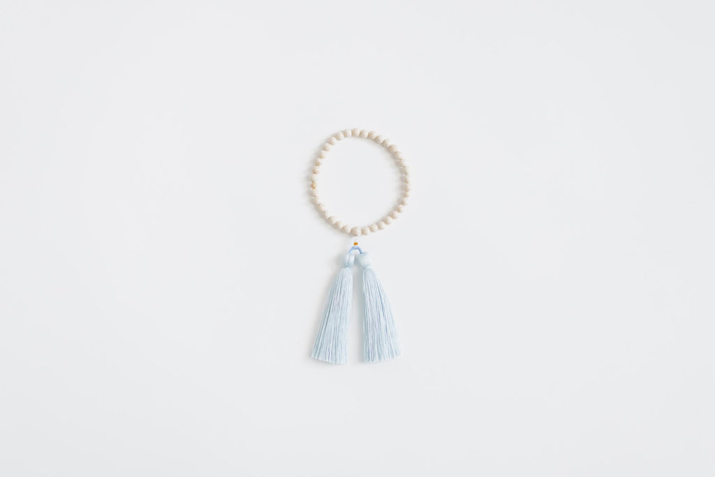 shuó Juzu(Riverstone) クリーム×水色