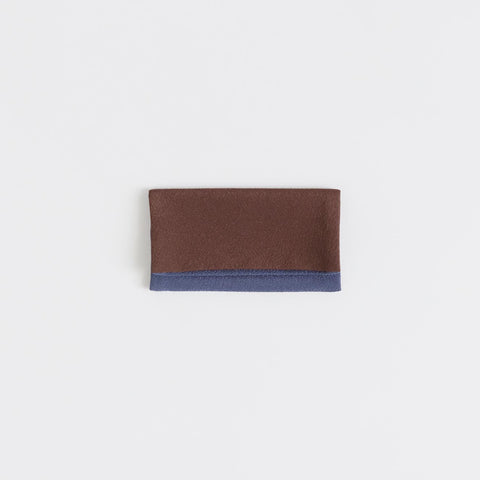shuó Juzu Bukuro (Brown×Bluisu Purple) ちりめん