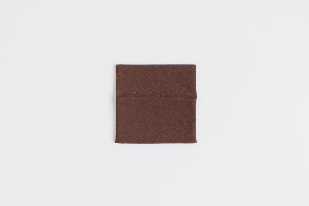 shuó Juzu Bukuro (Brown×Bluisu Purple) ちりめん