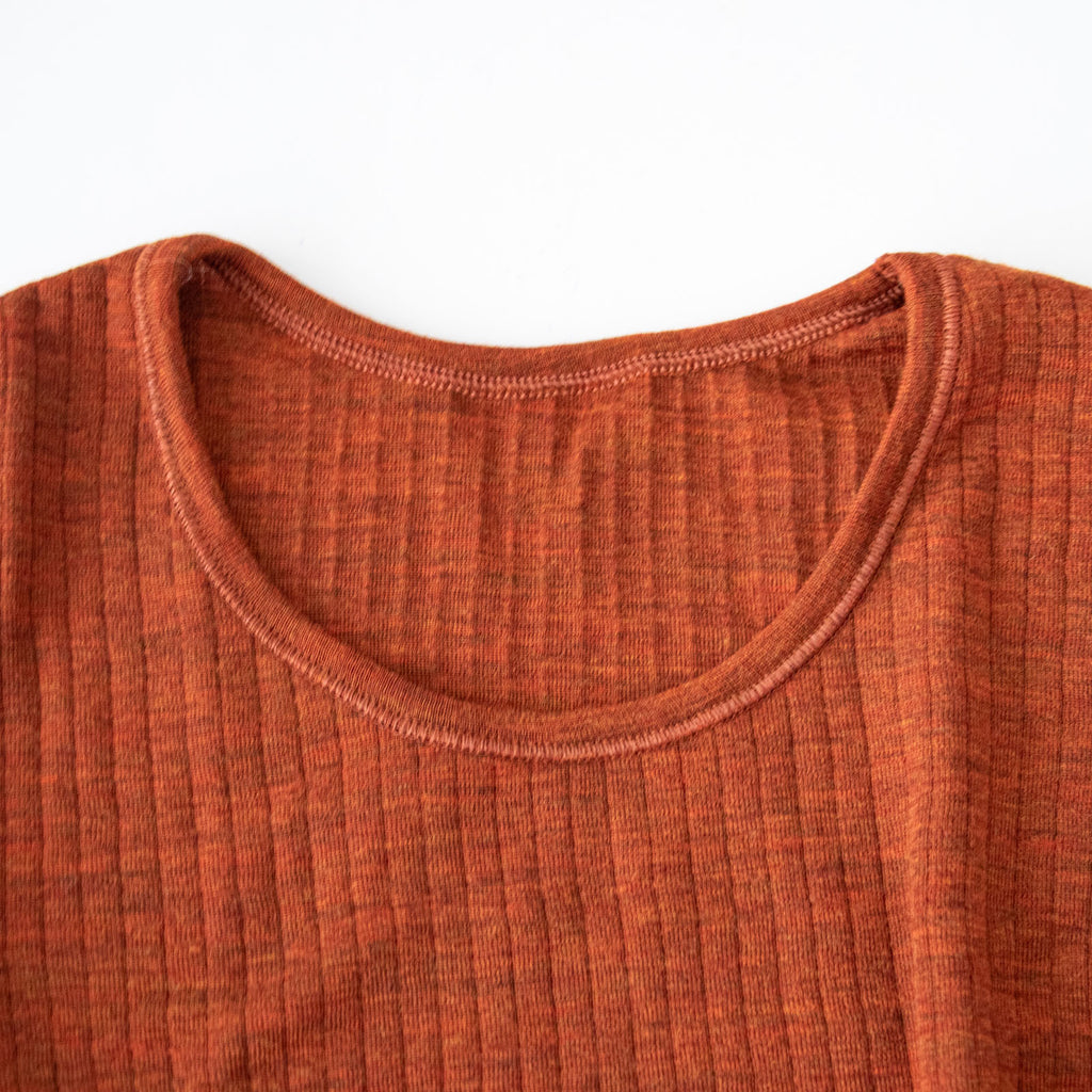 joha NEEDLE DROP メリノウール ロングスリーブ 長袖インナー［今期限定］