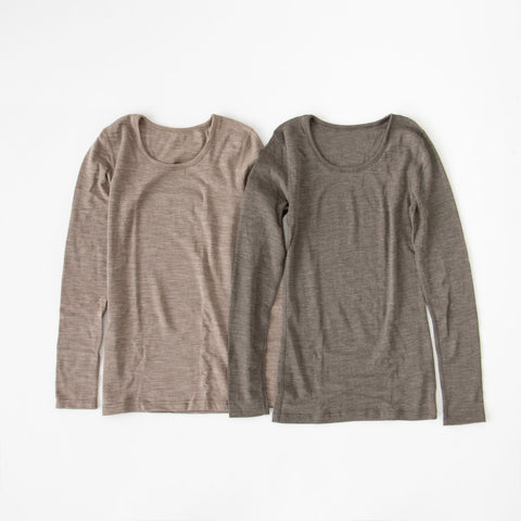 joha WOOL SILK MELANGE ブラウス［今期限定カラー］