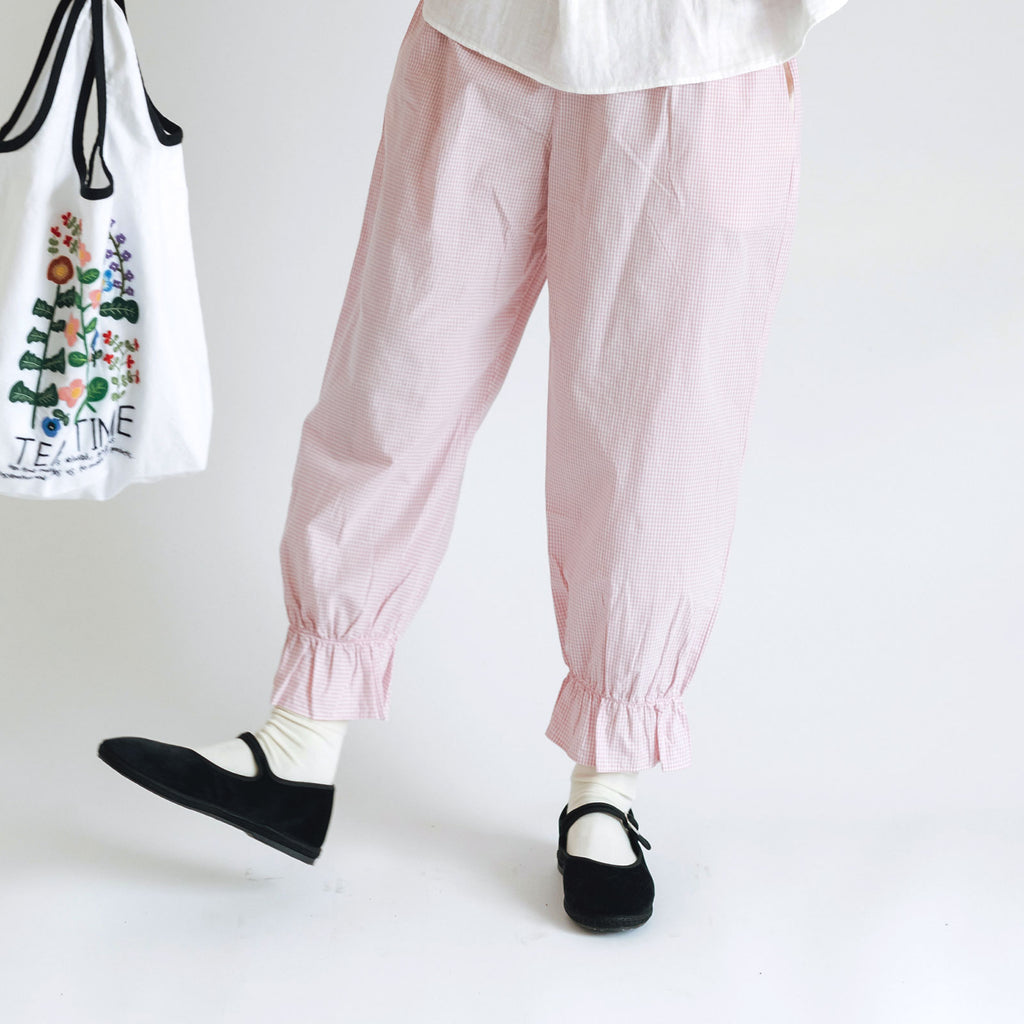pot and tea すそゴムパンツ［期間限定販売］
