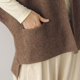 COSMIC WONDER British wool knitted farmer cardigan