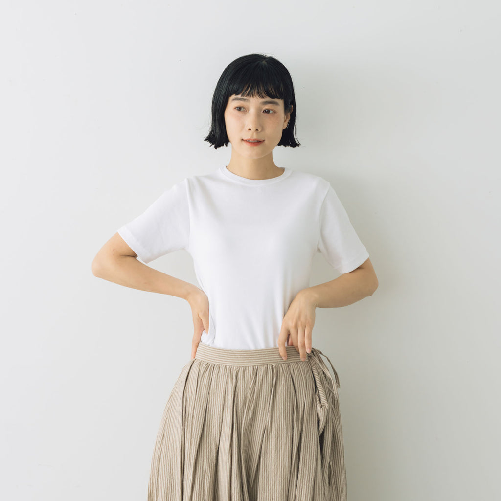 tシャツ 「gicipi」 CRISTALLO/2513P クルーネック Tシャツ レディース 楽天市場】【40%OFF】GICIPI ジチピ コットン フライス クルー