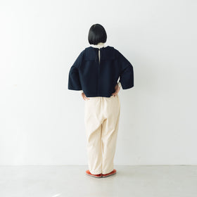 koton フラノフラットカラー ネイビー