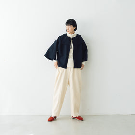 koton フラノフラットカラー ネイビー