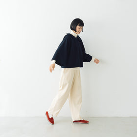 koton フラノフラットカラー ネイビー