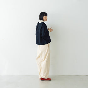 koton フラノフラットカラー ネイビー