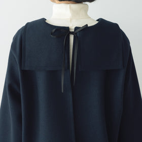 koton フラノフラットカラー ネイビー