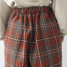 koton チェックバックワードパンツ レッド