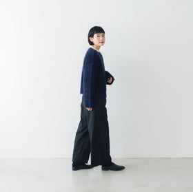 未使用品 カシミコ 大きいサイズ ファー加工 カシミヤ カーディガン ネイビー カシミコ カシミヤ100％ ファー加工 カーディガンへのクチコミ