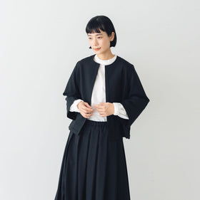 fruits of life ウールノーカラージャケット