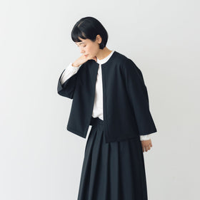 fruits of life ウールノーカラージャケット