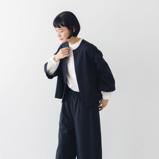 fruits of life ウールノーカラージャケット