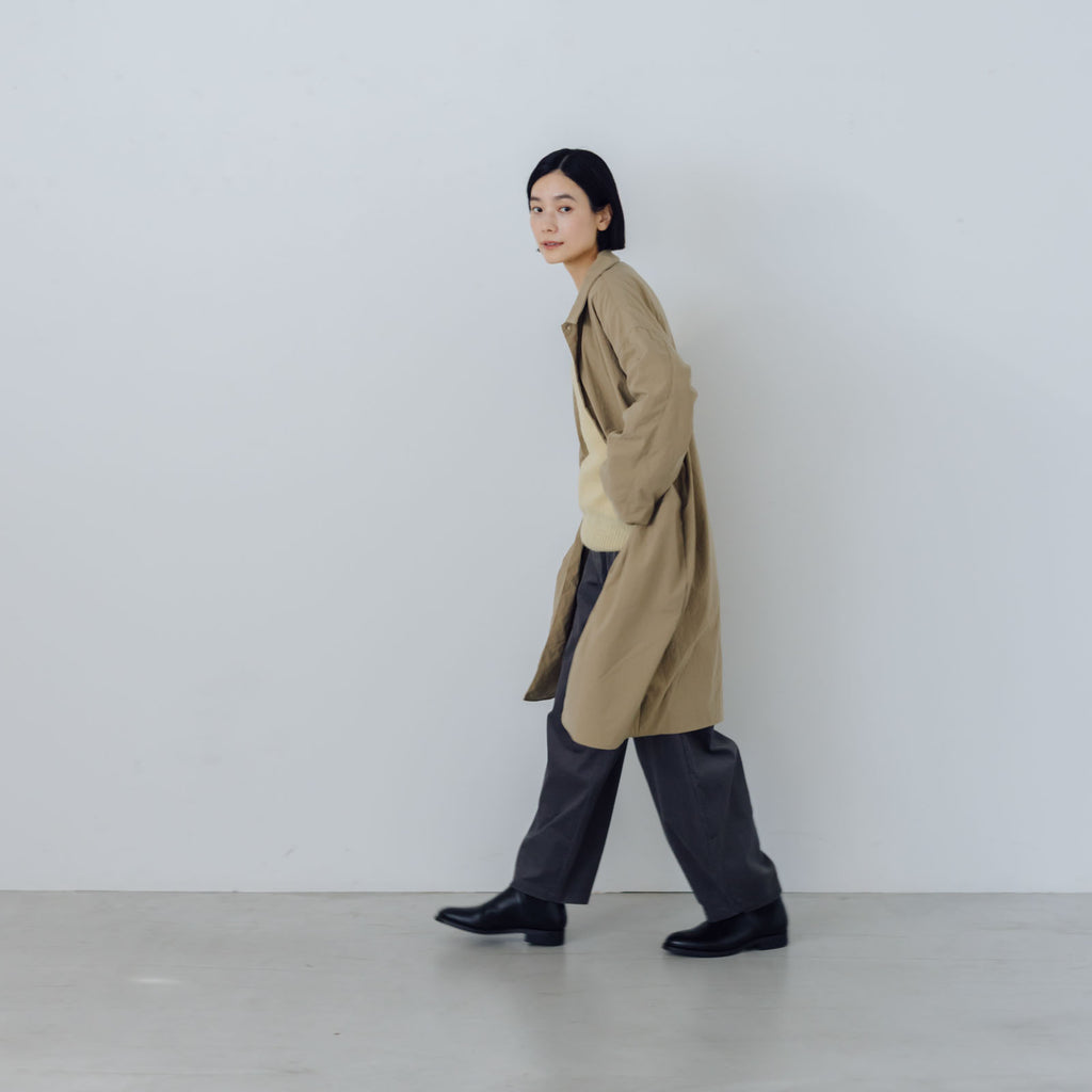 MUYA Nylon livery coat soutien collar