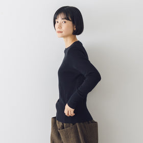 gicipi FRAGORA クルーネック ジャストフィット ニットソー