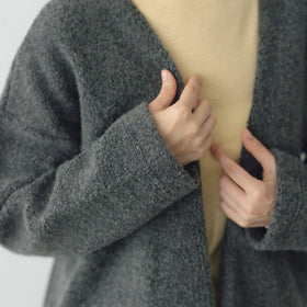 MUYA Wool pile Relax cardigan