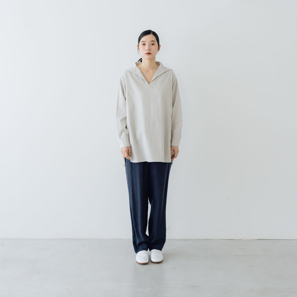 fruits of life コットンセーラーカラーシャツ