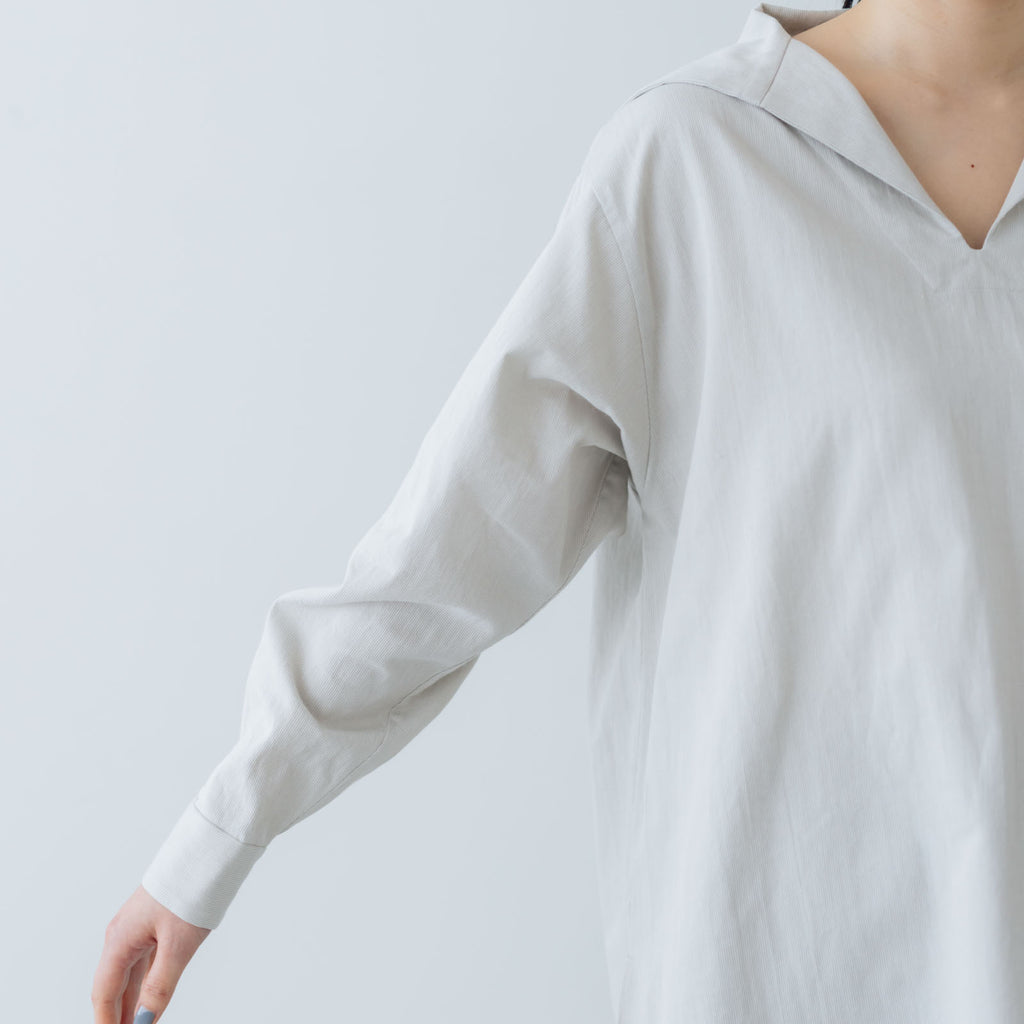 fruits of life コットンセーラーカラーシャツ