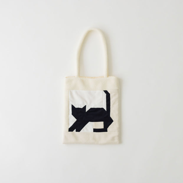 chitose.K patchwork tote bag ネコ