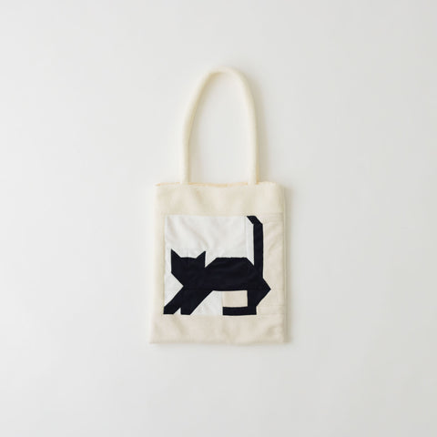 chitose.K patchwork tote bag ネコ