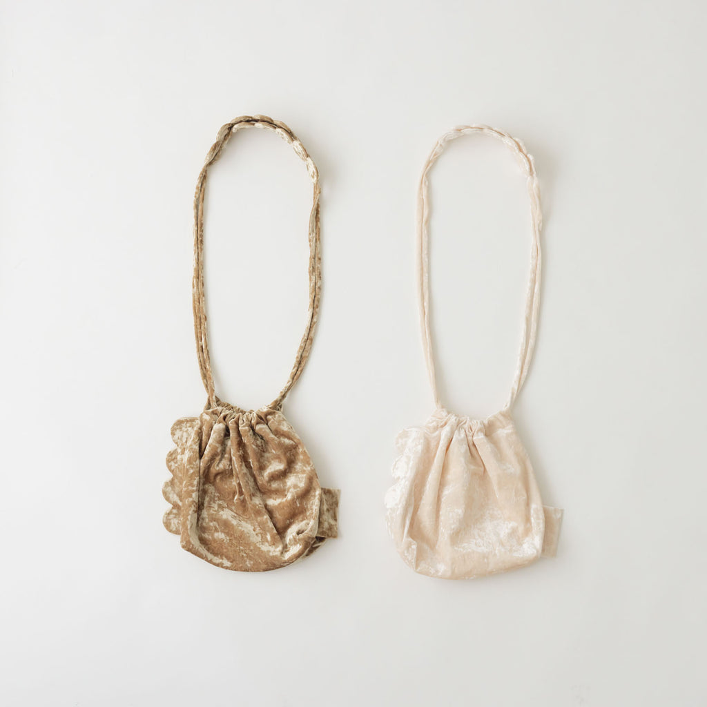 chitose.K scallop kincyaku bag