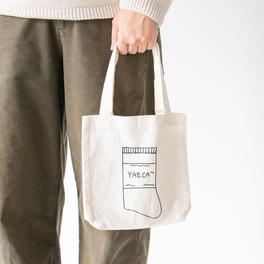 YAECA プリントバッグ（S）RIB SOCKS