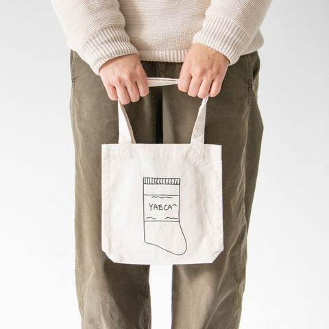 YAECA プリントバッグ（S）RIB SOCKS