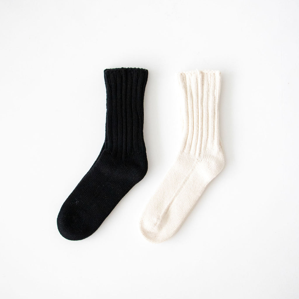 YAECA コットンリブソックス
