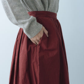 YAECA CANVAS DESIGN ギャザースカート