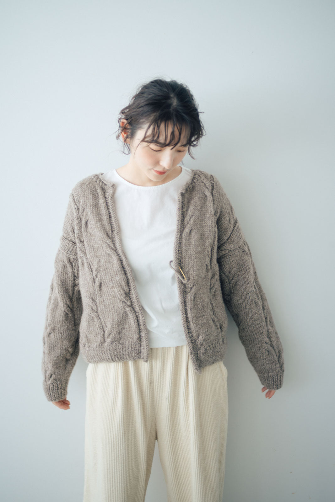 ハンドキットニット カーディガン HAU ハンドニットカーディガン