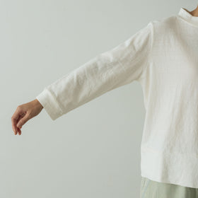 HAU トップス "gauze" 3/4スリーブ