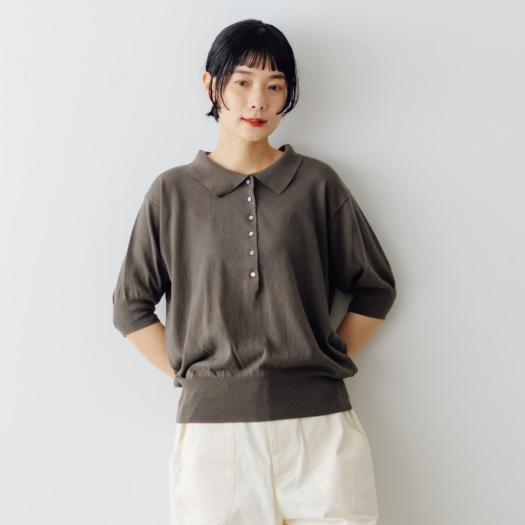 HAU ニットトップス "polo" 5