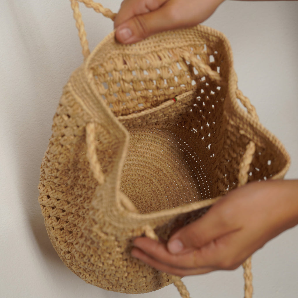 AMPIANA Bucket bag ナチュラル［期間限定販売］