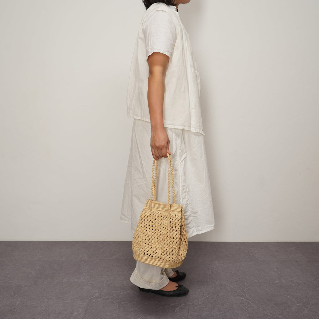 AMPIANA Bucket bag ナチュラル［期間限定販売］